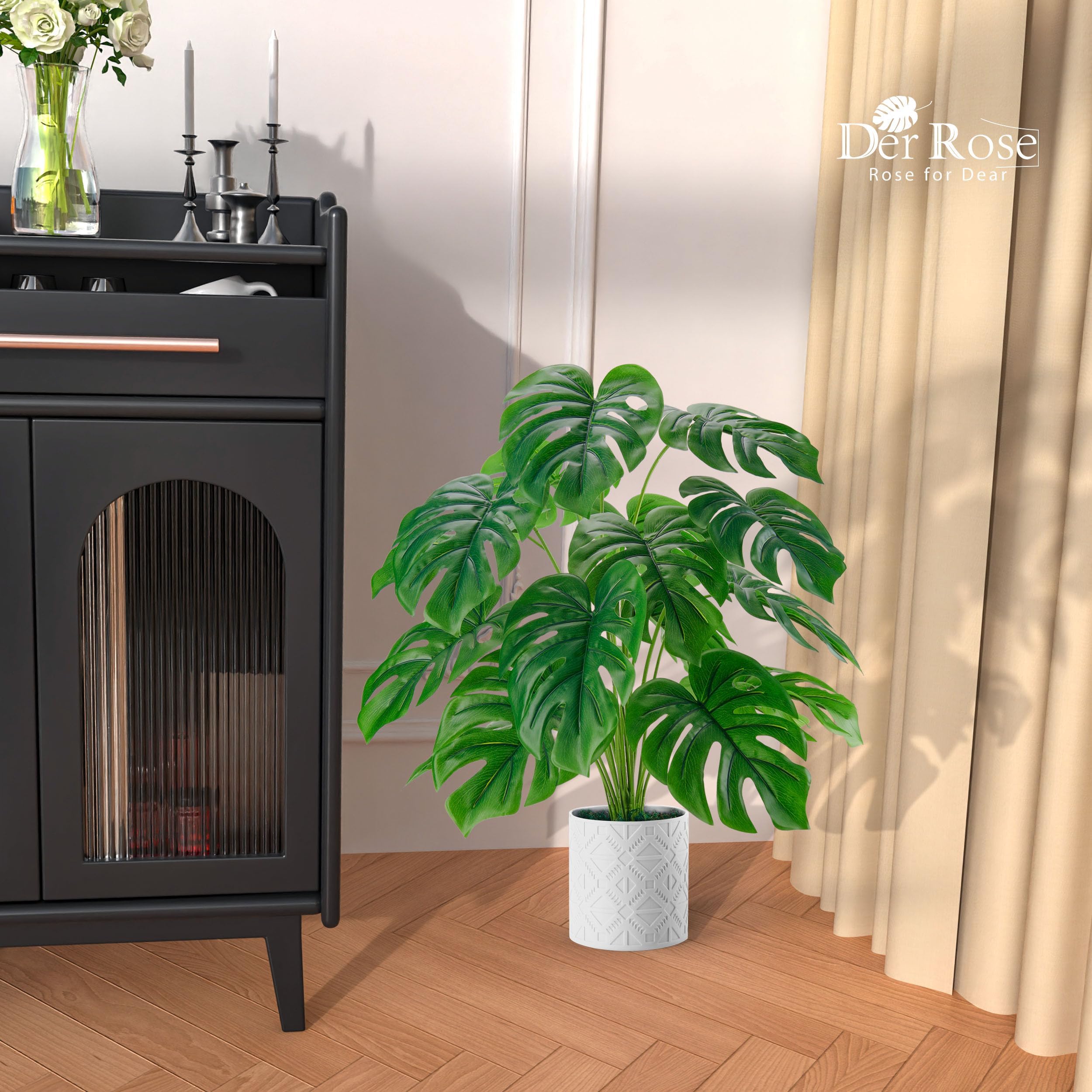 Foto 7 | Monstera Artificial Der Rose 71 cm - Venta Internacional