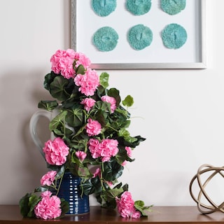 Foto 3 | Arbusto Colgante Artificial Vickerman Geranio Rosa - Venta Internacional