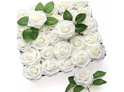Foto 1 | Rosas Artificiales Xtellar (set De 25), Para Bodas Y Fiestas, Elegancia Y Durabilidad En Cada Flor De 8cm.