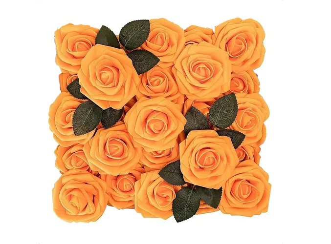 Foto 2 pulgar | Xtellar Rosas Artificiales Deluxe 25pc, Decorativas De Lujo Para Eventos Elegantes Y Creaciones Manuales