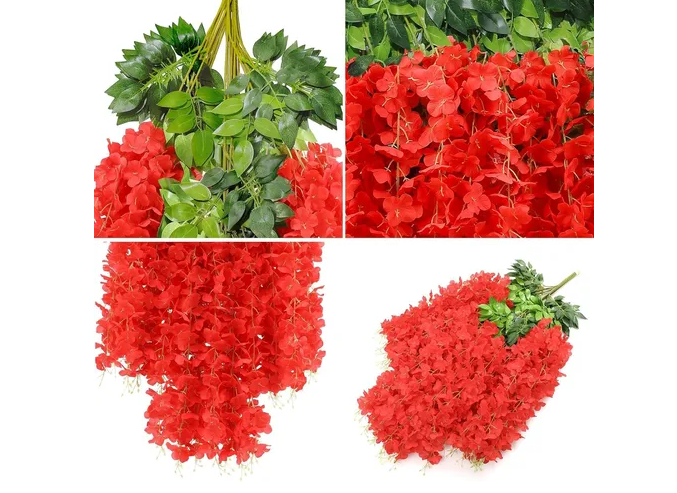 Foto 3 | Xtellar Wisteria Flores Artificiales De Lujo - Pack De 27 Para Decoración Eventos Y Espacios Elegantes De 1.1m