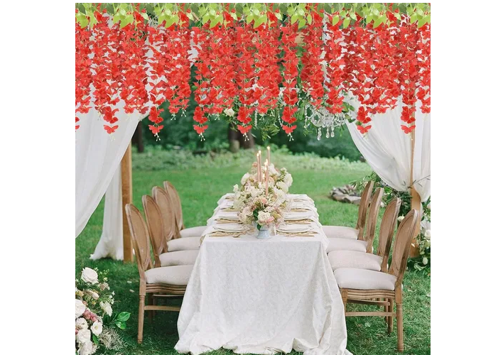 Foto 5 | Xtellar Wisteria Flores Artificiales De Lujo - Pack De 27 Para Decoración Eventos Y Espacios Elegantes De 1.1m