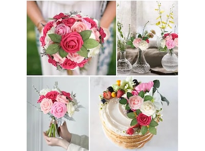 Foto 5 | Xtellar Rosas Artificiales Deluxe 25pc, Decorativas De Lujo Para Eventos Elegantes Y Creaciones Manuales