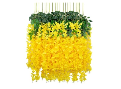 Foto 1 | Xtellar Elegante Set 27pcs De Flores Artificiales Wisteria De 1.1m Para Bodas Y Decoración Aspiracional De Inte