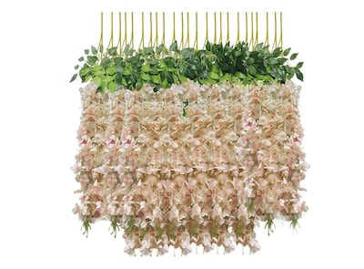 Foto 1 | Conjunto De 27 Elegantes Flores Artificiales Xtellar Wisteria 1.1m De Largo Para Eventos Y Decoración