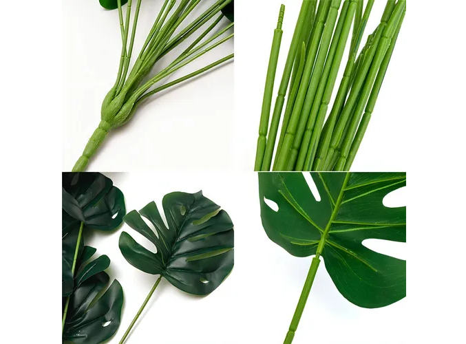 Foto 3 | Xtellar Elegancia Tropical: Palmera Artificial De 70cm Con 18 Hojas Texturizadas Realistas