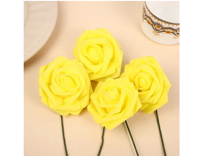 Foto 5 pulgar | Xtellar Rosas Artificiales Premium De 8 Cm, Set De 25 Para Decorar Eventos Grandiosos Y Bodas