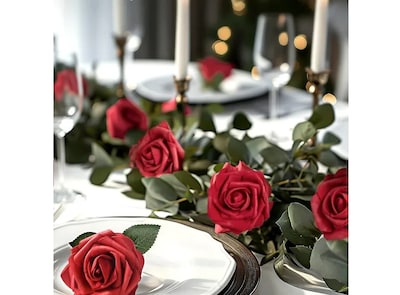 Foto 3 | Xtellar Rosas Artificiales Deluxe 25pc, Decorativas De Lujo Para Eventos Elegantes Y Creaciones Manuales