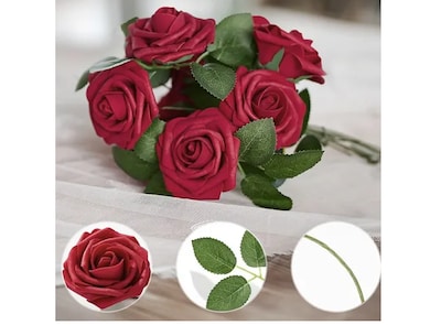 Foto 4 | Xtellar Rosas Artificiales Deluxe 25pc, Decorativas De Lujo Para Eventos Elegantes Y Creaciones Manuales