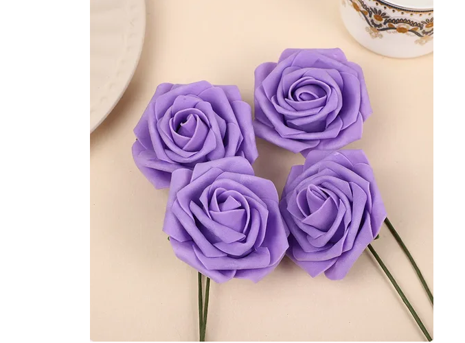 Foto 3 pulgar | Xtellar Rosas Artificiales Deluxe 25pc, Decorativas De Lujo Para Eventos Elegantes Y Creaciones Manuales