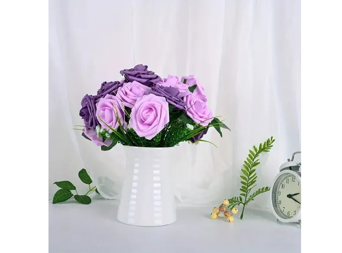 Foto 4 pulgar | Xtellar Rosas Artificiales Deluxe 25pc, Decorativas De Lujo Para Eventos Elegantes Y Creaciones Manuales