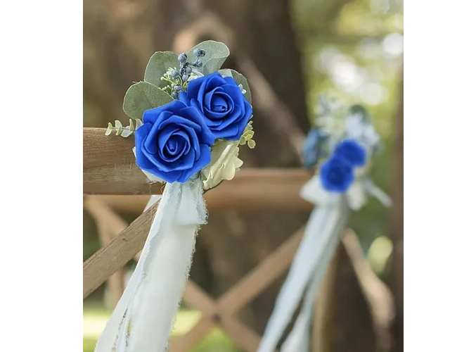 Foto 4 pulgar | Xtellar Rosas Artificiales Premium De 8 Cm, Set De 25 Para Decorar Eventos Grandiosos Y Bodas