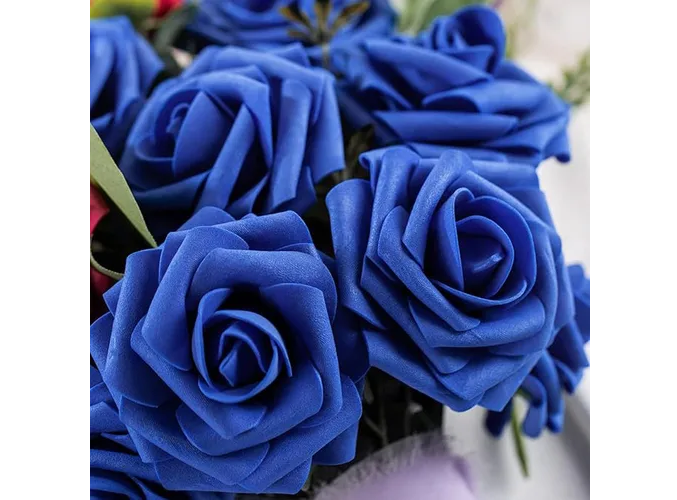 Foto 5 pulgar | Xtellar Rosas Artificiales Premium De 8 Cm, Set De 25 Para Decorar Eventos Grandiosos Y Bodas