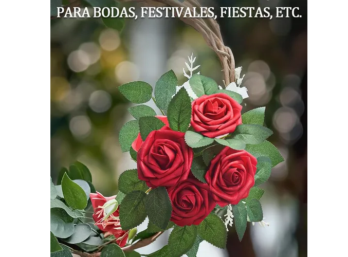 Foto 3 | Xtellar Rosas Artificiales Deluxe 25pc, Decorativas De Lujo Para Eventos Elegantes Y Creaciones Manuales