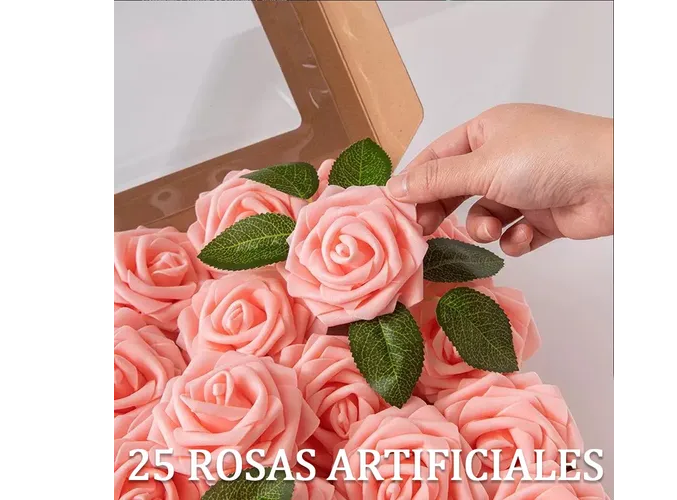 Foto 3 pulgar | Rosas Artificiales Deluxe Xtellar Decorativas