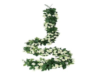 Foto 2 | Guirnalda De Flores Xtellar Peonía Artificiales Blancas 2.5m Para Decoración