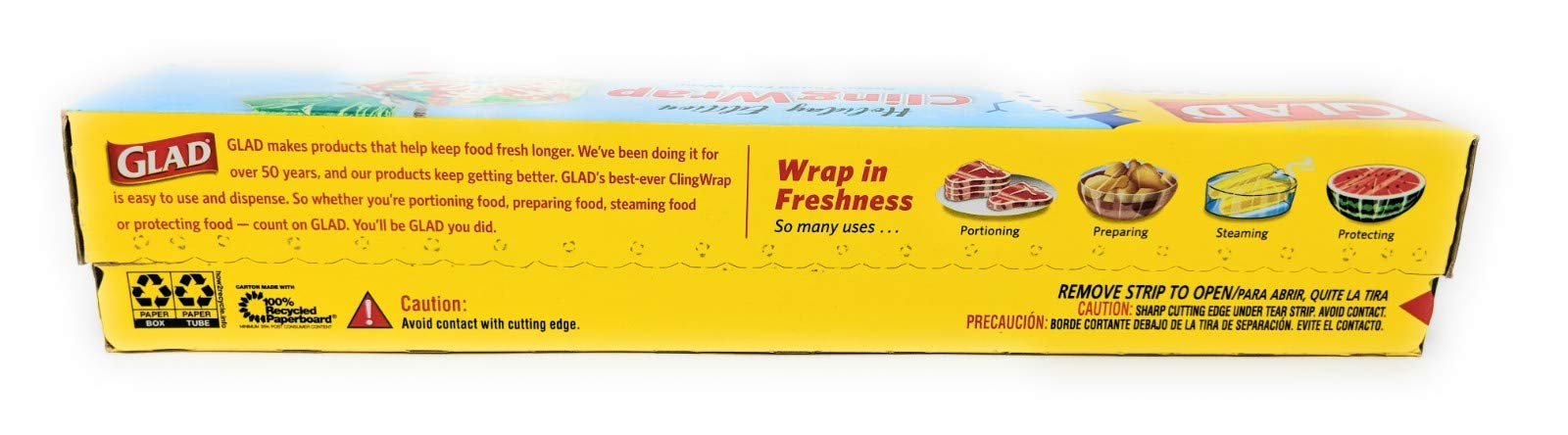 Foto 4 pulgar | Envoltura De Plástico Glad Holiday Cling Wrap, Verde, 18,5 M² (paquete De 2) - Venta Internacional.