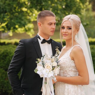 Foto 6 | Ramos De Boda Cewor Con Rosas Artificiales Para Novia Y Dama De Honor - Venta Internacional.