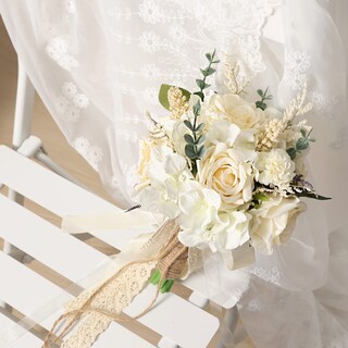 Foto 7 | Ramos De Boda Cewor Con Rosas Artificiales Para Novia Y Dama De Honor - Venta Internacional.