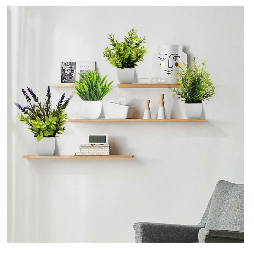 Foto 4 pulgar | 10 Piezas Plantas Artificiales Macetas Decorativas Bonsái Belug  Verde Oscuro