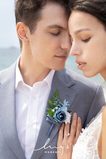 Foto 4 | Paquete De Flores Artificiales Para Boda Ling's Moment Blue - Venta Internacional.