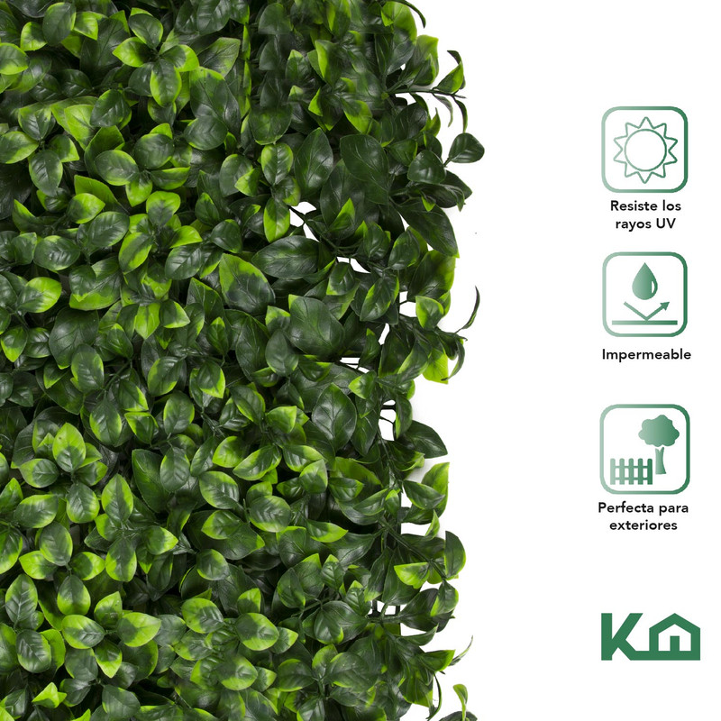 Foto 4 pulgar | Follaje Artificial KingsHouse COMBO-KH-46 color Verde 60x40 cm 5 Piezas