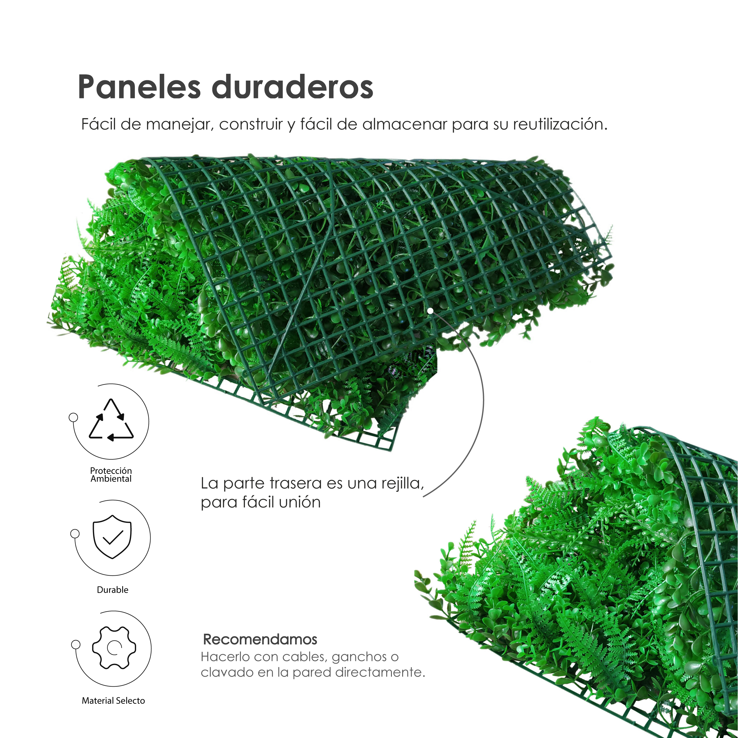 Foto 4 pulgar | Follaje Artificial Iliosinnova Deluxe Verde