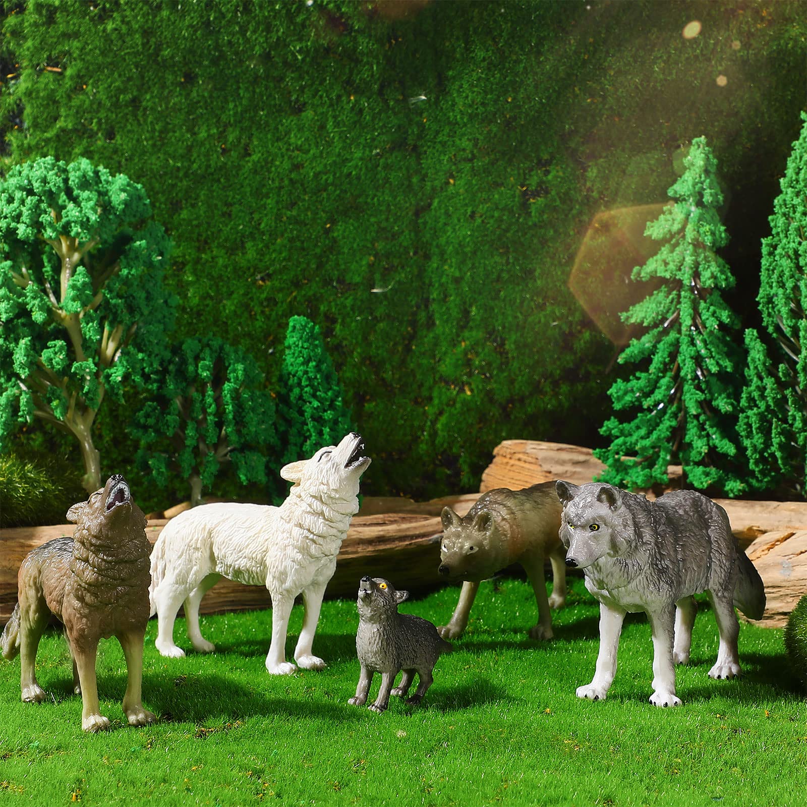 Foto 5 pulgar | Set De Figuras De Árboles Y Animales Del Bosque Skylety, 35 Unidades - Venta Internacional.