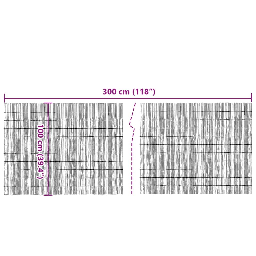 Foto 5 | Pantalla De Junco Natural Vidaxl Reed De 3 X 1 M Para Valla De Jardín - Venta Internacional.