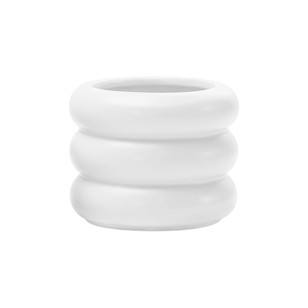 Foto 1 | Maceta de Cerámica Ilios Innova Circular color Blanco