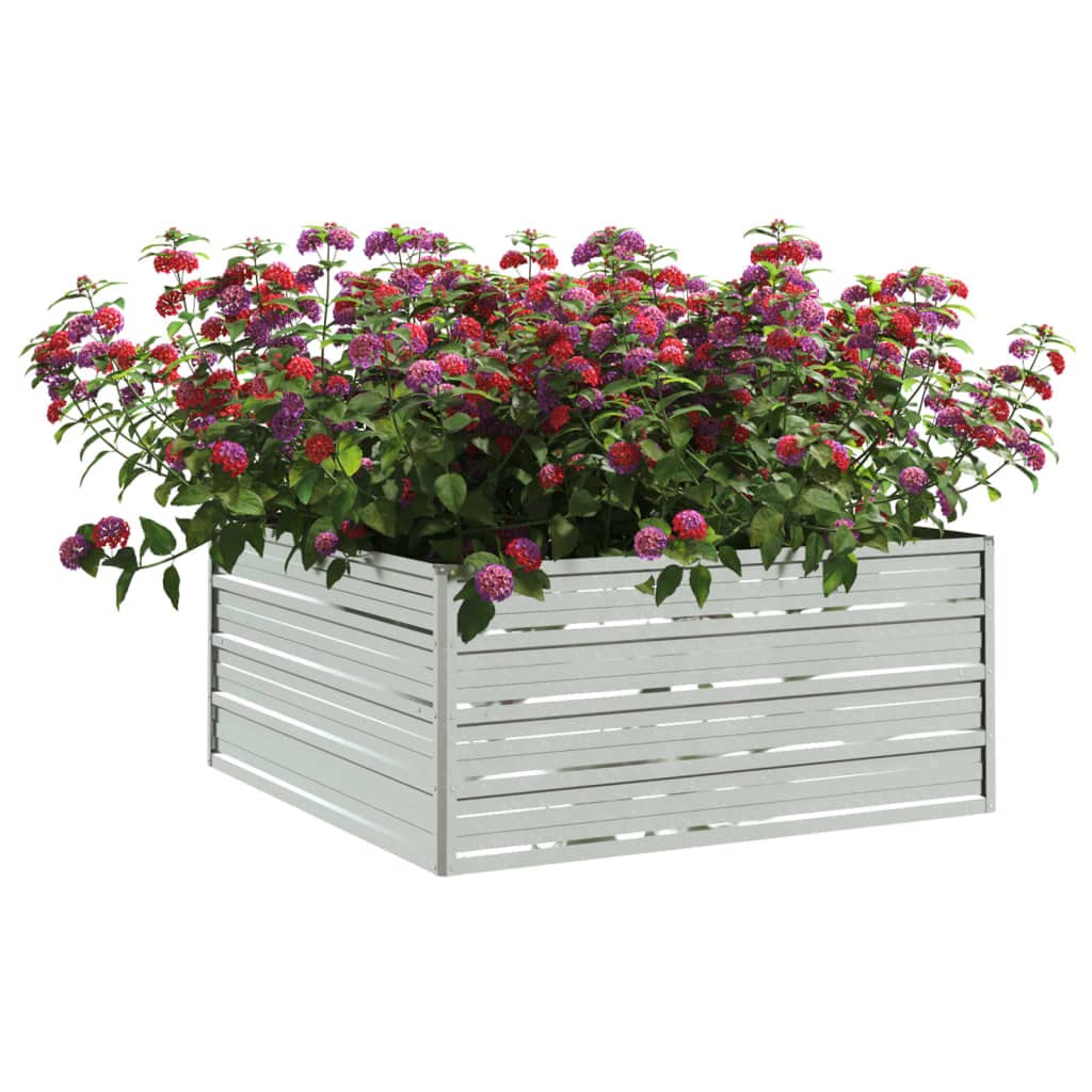 Foto 3 | Cama Elevada De Jardín Vidaxl Rectangular De Acero Galvanizado Plateado - Venta Internacional.