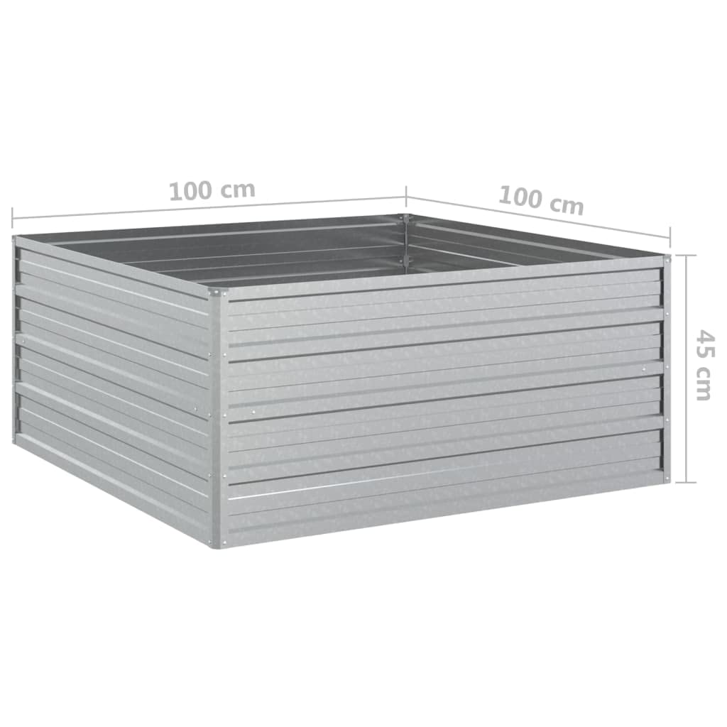 Foto 8 pulgar | Cama Elevada De Jardín Vidaxl Rectangular De Acero Galvanizado Plateado - Venta Internacional.