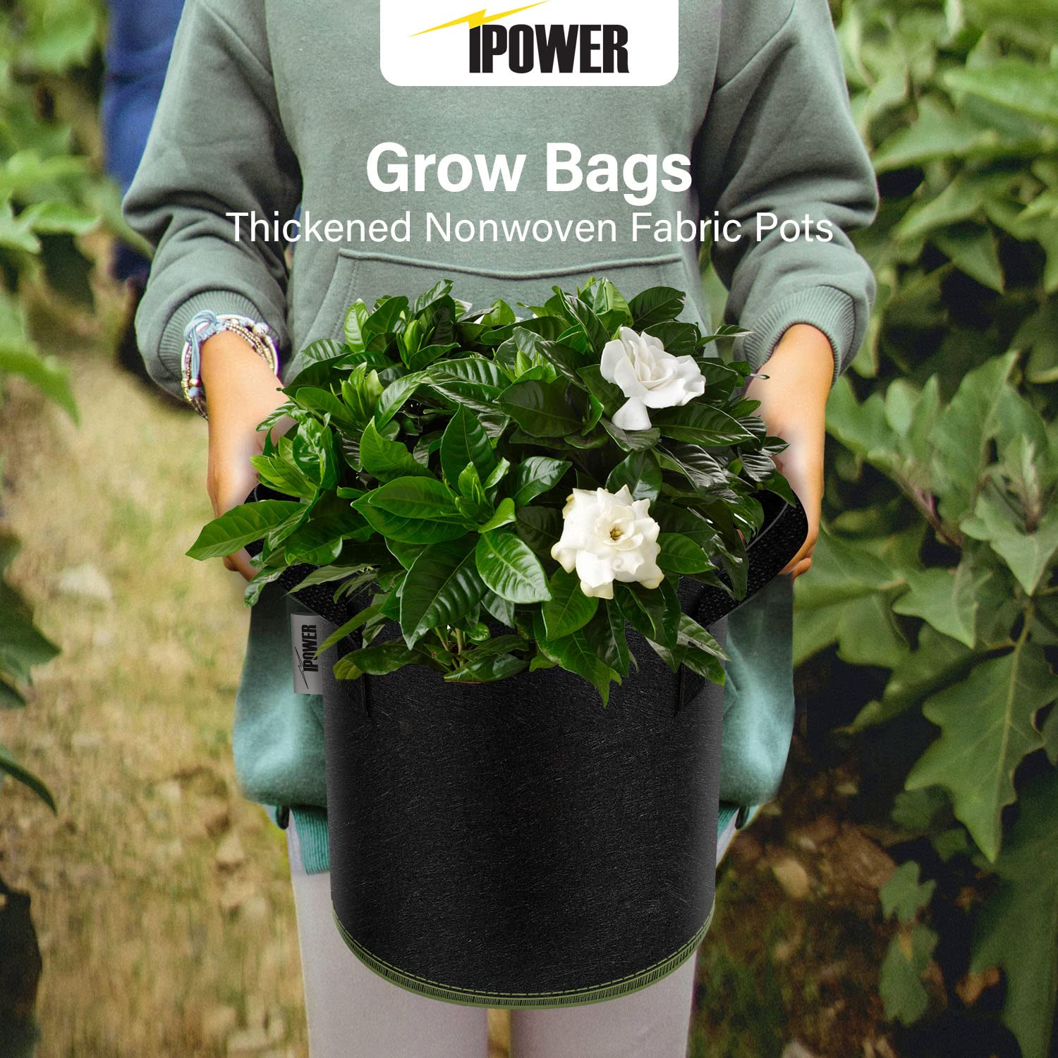 Foto 8 pulgar | Macetas De Tela No Tejida Grow Bag Ipower De 3 Galones, 10 Unidades, Color Negro - Venta Internacional.