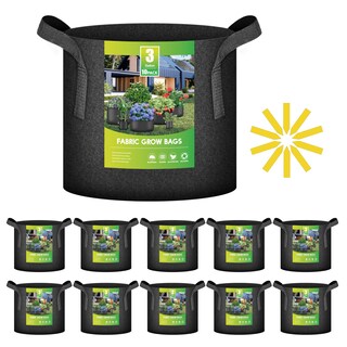 Foto 1 | Macetas De Tela No Tejida Grow Bags Ipower, Paquete De 10 Unidades, 11 Litros, 3 Galones B - Venta Internacional.