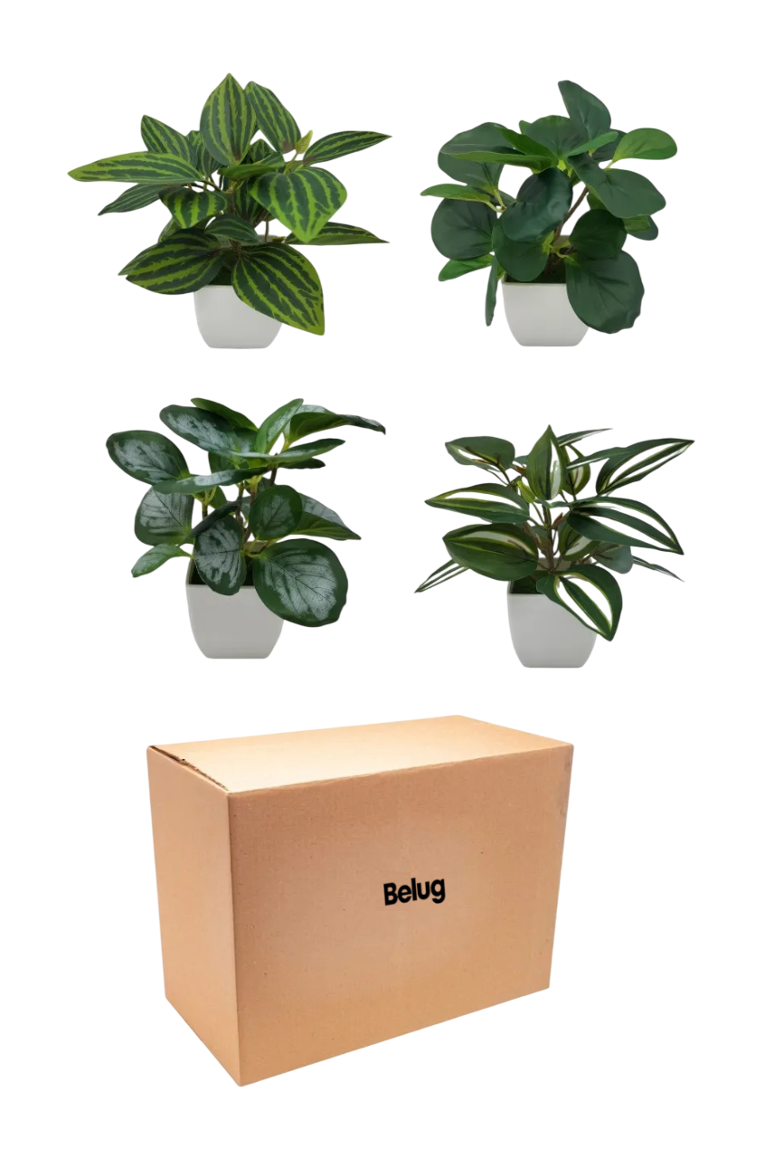 4 Macetas Plantas Artificiales Macetas Decorativas Bonsai