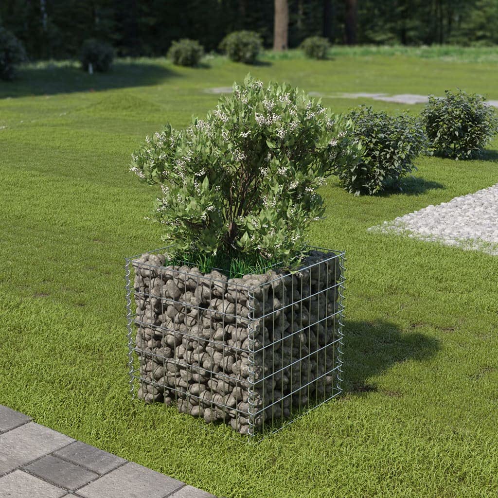 Foto 3 pulgar | Cama Elevada Gabion Vidaxl De Acero Galvanizado Duradero  50 X 50 X 50 Cm - Venta Internacional.