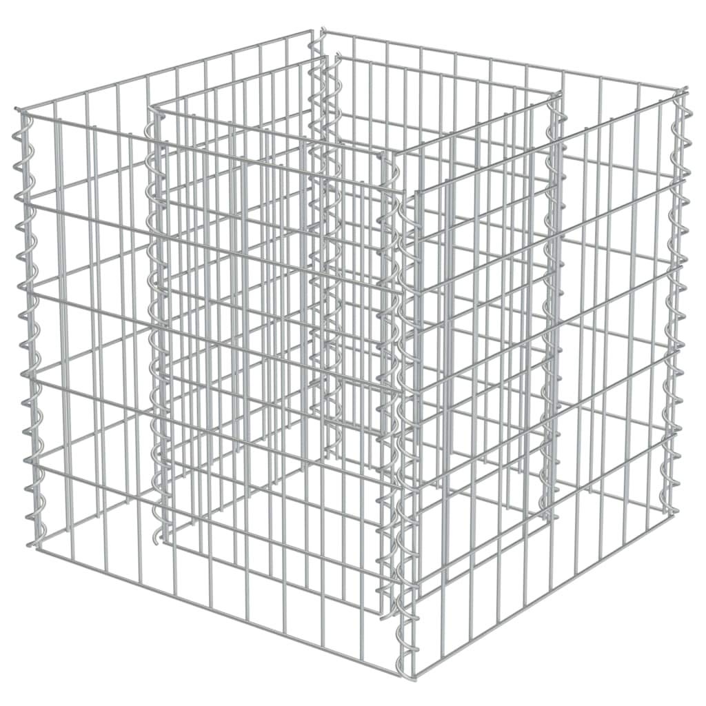 Foto 4 | Cama Elevada Gabion Vidaxl De Acero Galvanizado Duradero  50 X 50 X 50 Cm - Venta Internacional.
