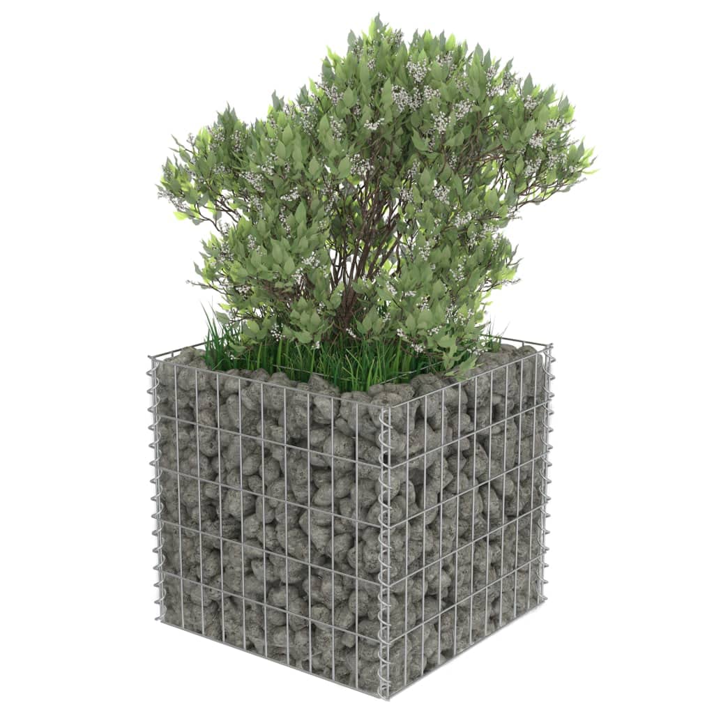 Foto 5 | Cama Elevada Gabion Vidaxl De Acero Galvanizado Duradero  50 X 50 X 50 Cm - Venta Internacional.