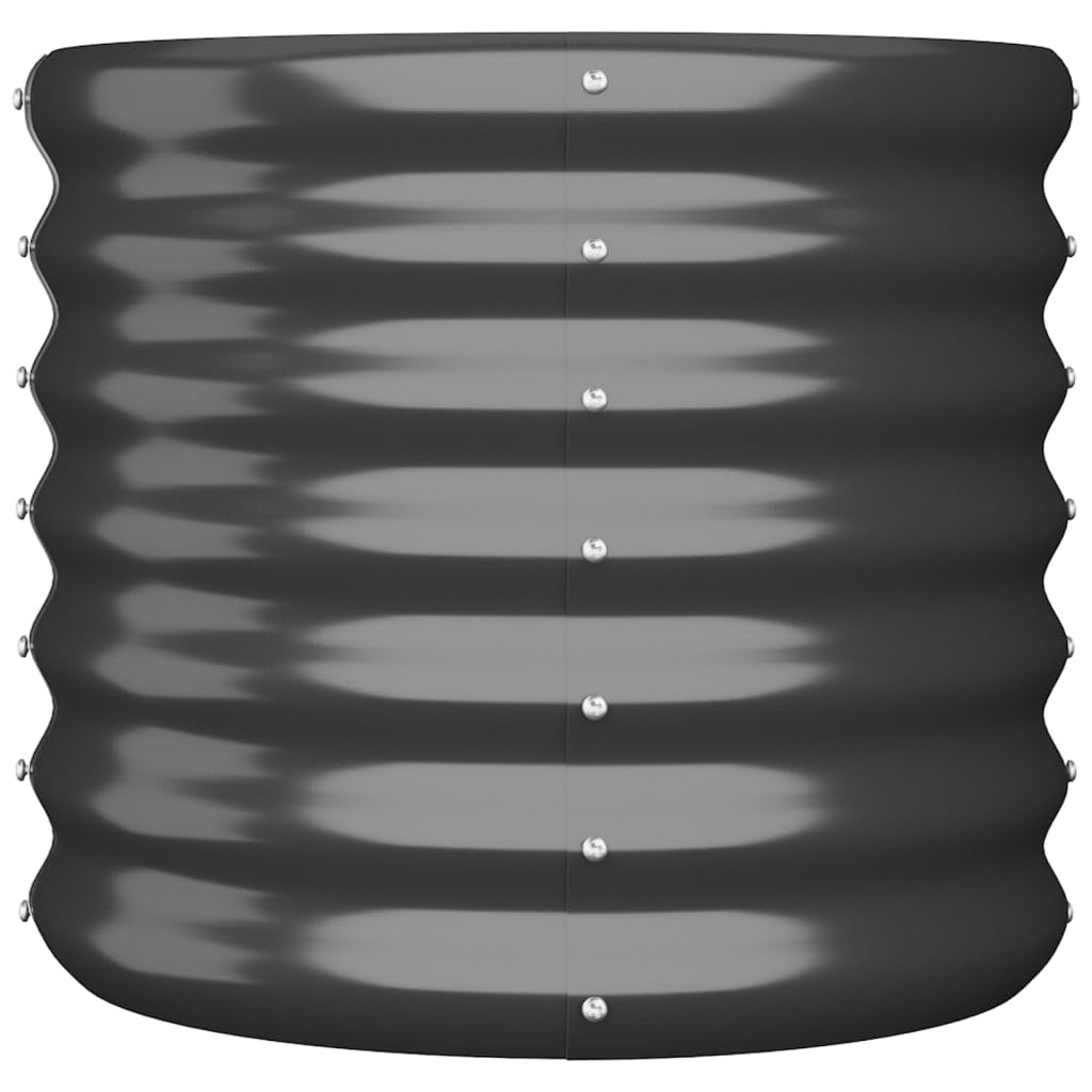Foto 4 | Jardinera Vidaxl De Acero Con Recubrimiento En Polvo Antracita De 40 Cm - Venta Internacional.