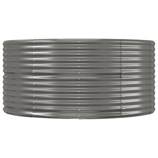 Foto 4 | Cama Elevada De Jardín Vidaxl De Acero Con Recubrimiento En Polvo Gris 291 X 140 X 68 Cm - Venta Internacional.