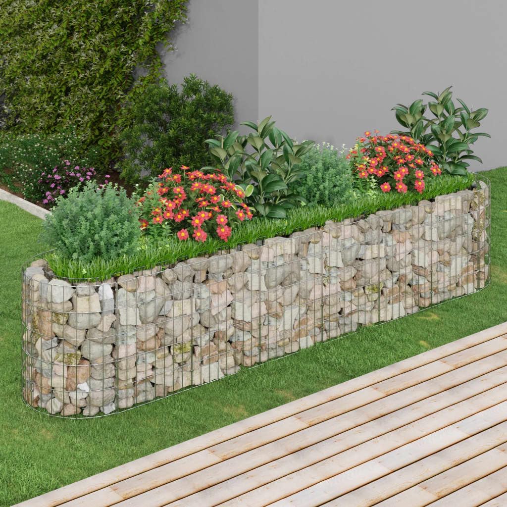 Foto 3 pulgar | Jardinera Elevada Vidaxl De Hierro Galvanizado Gabion Silver - Venta Internacional.