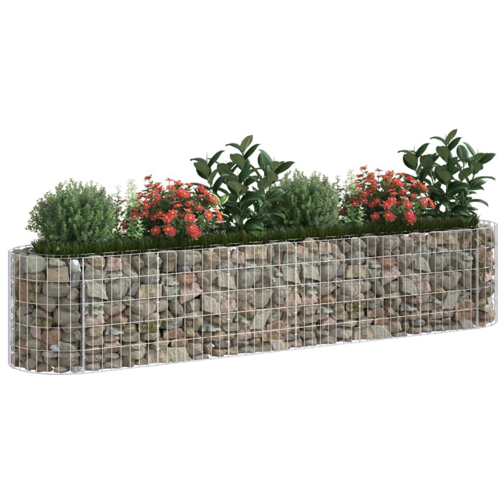 Foto 5 pulgar | Jardinera Elevada Vidaxl De Hierro Galvanizado Gabion Silver - Venta Internacional.