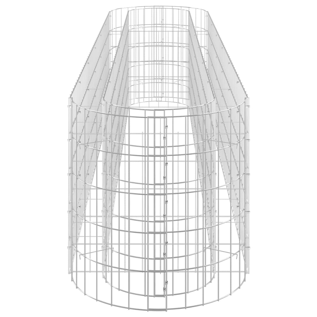 Foto 7 pulgar | Jardinera Elevada Vidaxl De Hierro Galvanizado Gabion Silver - Venta Internacional.