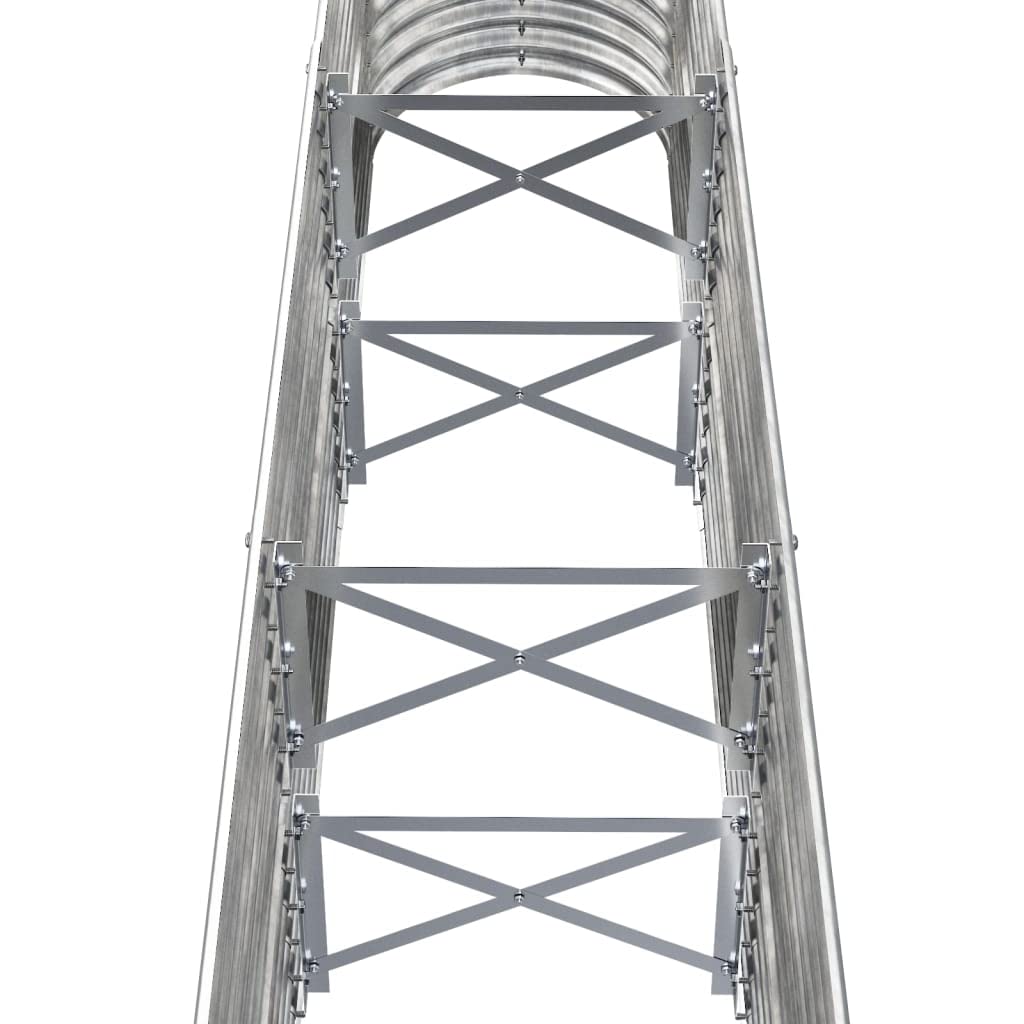 Foto 5 | Cama Elevada De Jardín Vidaxl De Acero Con Recubrimiento En Polvo Gris Plateado - Venta Internacional.