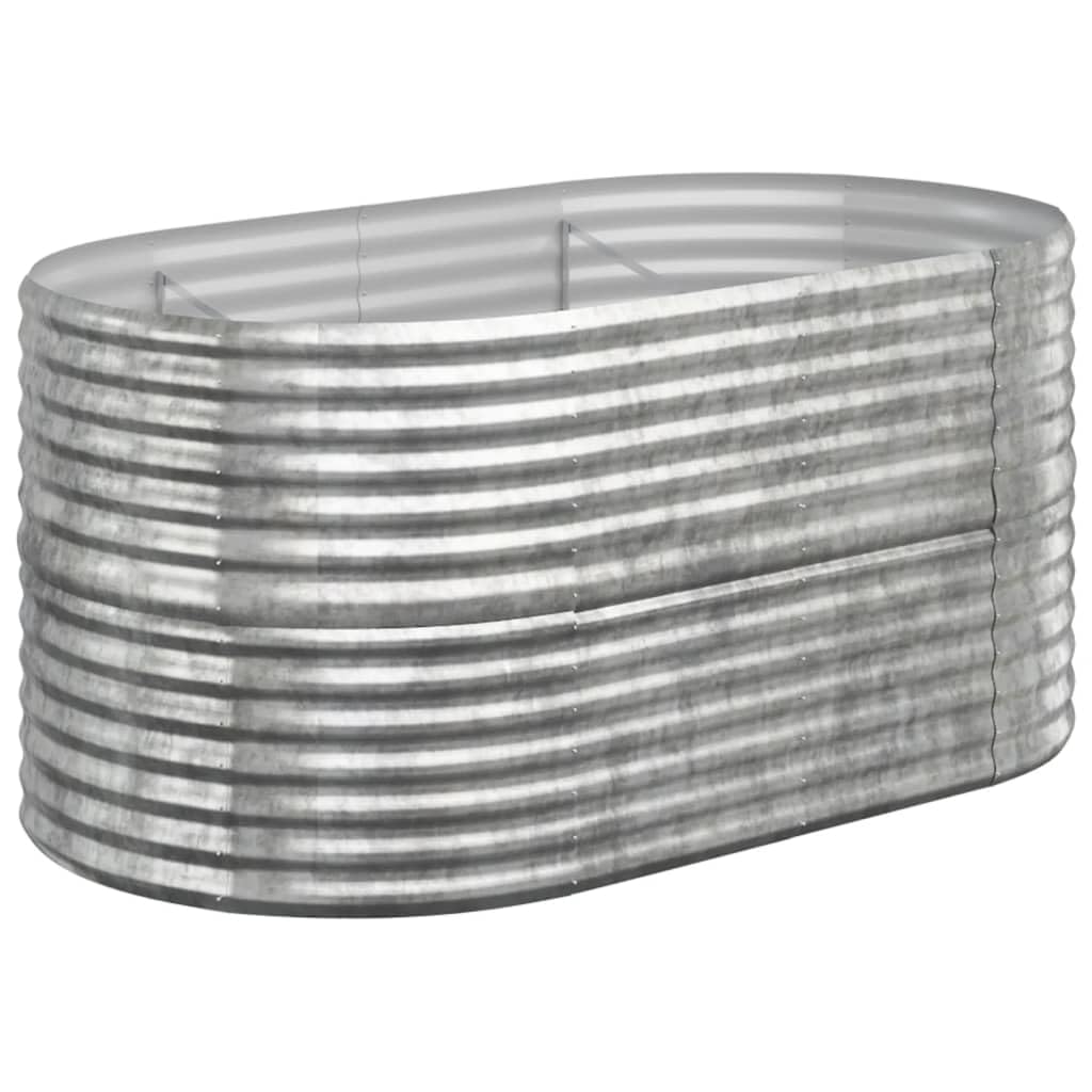 Foto 2 pulgar | Cama Elevada Para Jardín Vidaxl De Acero Con Revestimiento En Polvo Plateado  152 X 80 X 68 Cm - Venta Internacional.