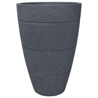 Foto 1 | Maceta Artego para Exteriores Cónica Grande 64 cm de Alto Azul Grafito Savia de Polietileno Ultra Ligera