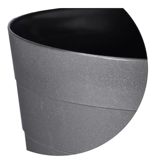 Foto 5 | 2 Macetas Grande Moderna Minimalista Interior Exterior Plato Negro