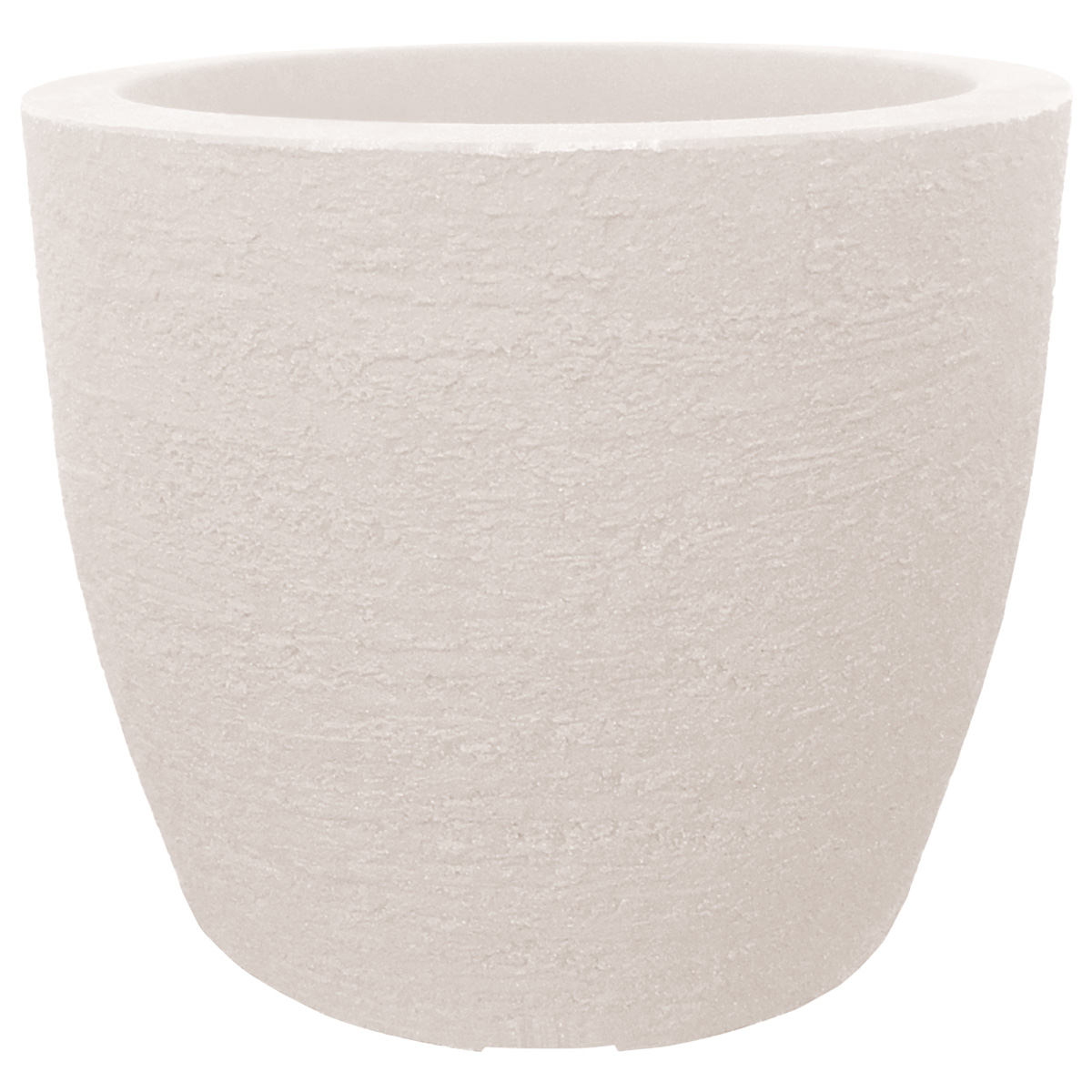 Foto 2 pulgar | Maceta Moderna Para Exteriores Compacta De 20 Cm De Alto Nube Color Blanco White Off De Polietileno Ultra Ligera Artego