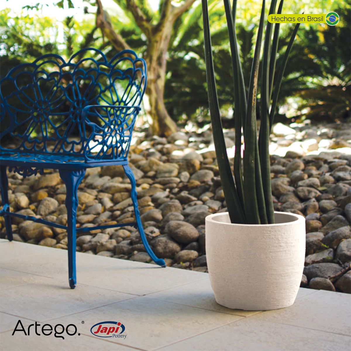 Foto 7 pulgar | Maceta Moderna Para Exteriores Compacta De 20 Cm De Alto Nube Color Blanco White Off De Polietileno Ultra Ligera Artego