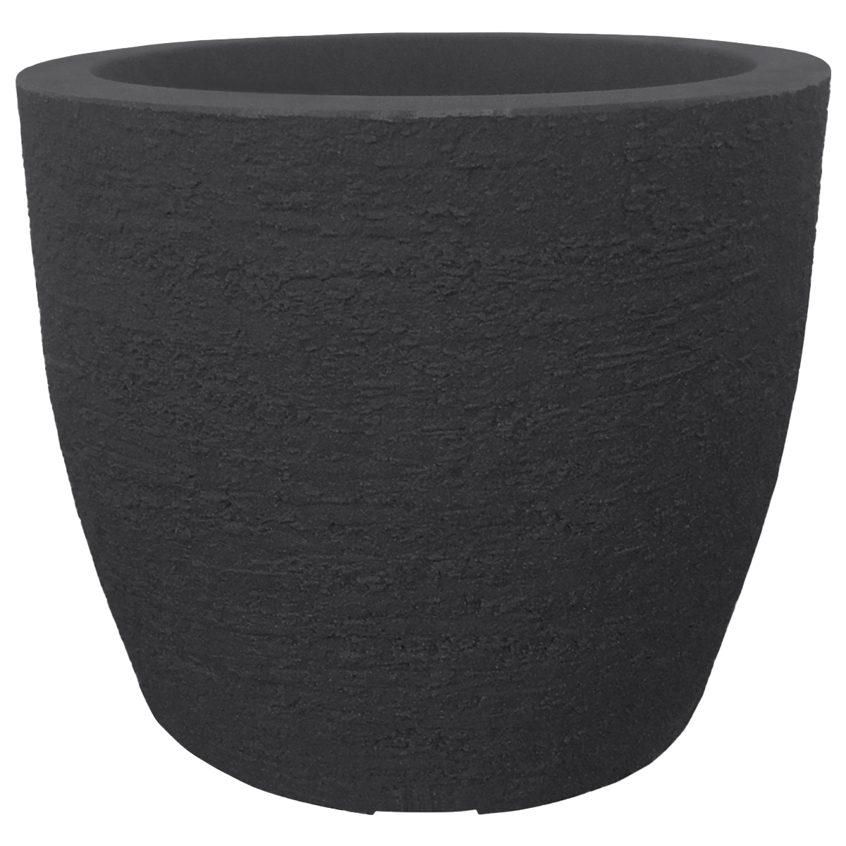 Foto 2 pulgar | Maceta Moderna Para Exteriores Compacta De 20 Cm De Alto Deep Color Negro Lead De Polietileno Ultra Ligera Artego